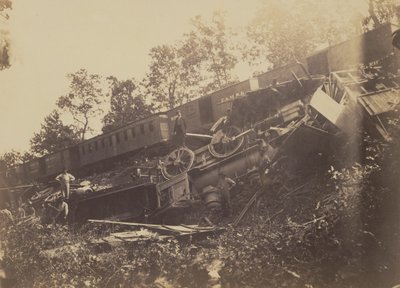 Railroad Accident Caused by Rebels by A.J. Russell